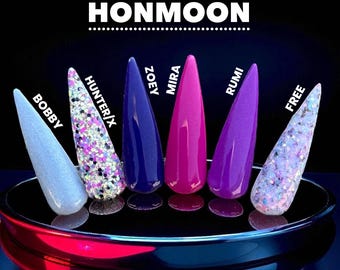 K-Pop Dip Powder Set: Glitter, Shimmer, and Color - Honmoon DH Collection
