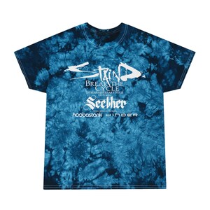 Staind Break The Cycle 25th Anniversary Tour 2026 Tie-Dye Tee | Alternative Rock, NuMetal Band Tee, Crystal Blue Tie Dye