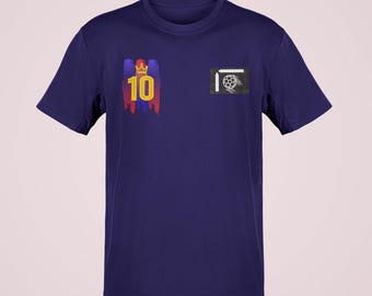 Soccer Fan Shirt – “Rey 10” Crown Design | Men, Women & Youth Sizes | Premium DTF Print | Gift for Football Lovers | Matchday Tee