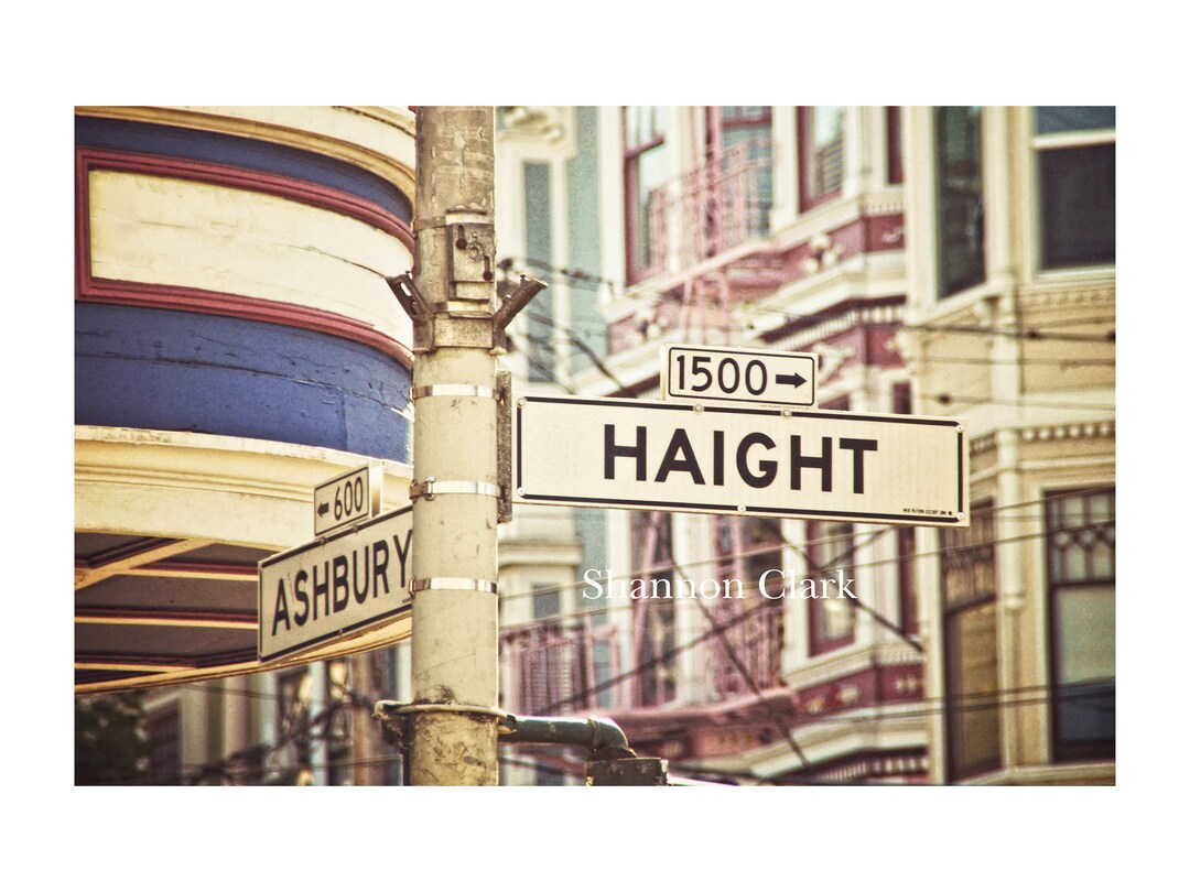 Haight Ashbury Street Signs San Francisco Photography Art Print - Etsy