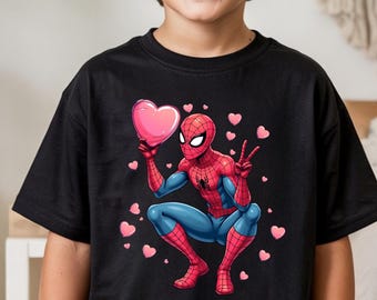 Spider Valentine's Day T-shirt, Funny Spider Couple Matching Unisex Shirt