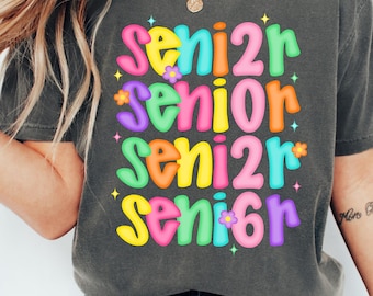 Camiseta retro floral para graduados de 2026, camiseta de graduación de la clase de 2026