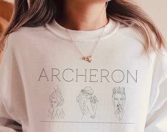Archeron Sisters Crewneck / ACOTAR Sudadera / ACOTAR Merch / Sudadera Bookish / ACOSF / Camisa Bookish / The Night Court / Feyre Rhysand