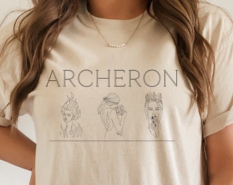 Archeron Sisters Tee / ACOTAR Shirt / A Court of Thorns and Roses / Sarah J Maas / Feyre Nesta Elain Archeron / Bookish Shirt / Night Court