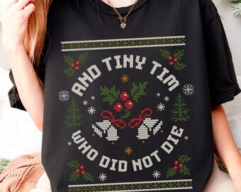 Tiny Tim Tee | Disney Christmas Sweatshirt | Disney Gifts | The Muppets | Christmas Carol | Disney World Shirt | Disneyland Shirt