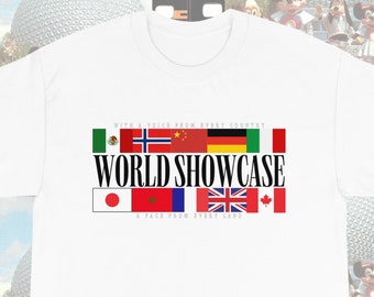 Camiseta World Showcase / Camisa Epcot / Camisa Disney World / Camisa Disney / Camisa Disney Retro / Camisas De familia Disney / Camisas Disneyworld