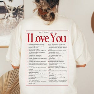 Ways Disney Says I Love You Tee | Disney Valentines Day | Disney Shirt | Valentines Day Shirt | Disney Couples Shirt | Disney Wall Art