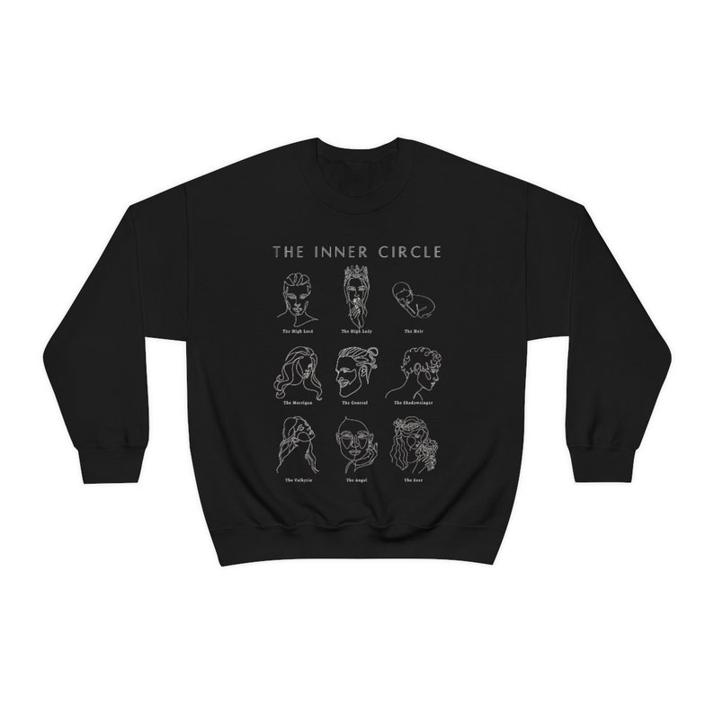 Inner Circle Sweatshirt | ACOTAR Shirt | A Court of Thorns and Roses | Night Court | Bookish Shirt | Sarah J Maas | ACOTAR Merch | Feyre image 2