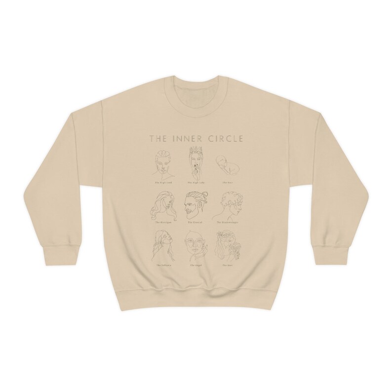 Inner Circle Sweatshirt | ACOTAR Shirt | A Court of Thorns and Roses | Night Court | Bookish Shirt | Sarah J Maas | ACOTAR Merch | Feyre image 5