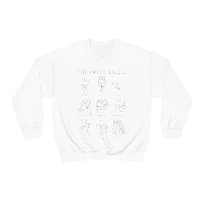 Inner Circle Sweatshirt | ACOTAR Shirt | A Court of Thorns and Roses | Night Court | Bookish Shirt | Sarah J Maas | ACOTAR Merch | Feyre image 6