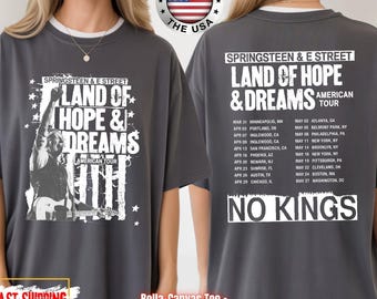 Bruce Springsteen Tour 2026 Comfort Colors Shirt, Bruce Springsteen Land Of Hope & Dreams Tour Sweatshirt, Bruce Springsteen Fan Gift Merch