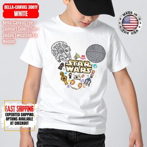 Disney Star Wars Shirt, Mandalorian Sweatshirt, Darth Vader Comfort Colors Shirt, Chewbacca Shirt, Star Jedi Shirt, Luke Skywalker Tee image 7