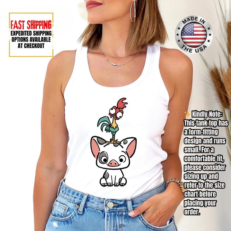 Hei Girl Hei Moana Tank Top, Disney Princess Moana Tank Top, Disney Trip, Disneyland Vacation Group Tank Tee image 2