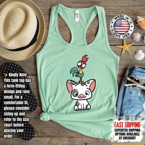 Hei Girl Hei Moana Tank Top, Disney Princess Moana Tank Top, Disney Trip, Disneyland Vacation Group Tank Tee image 3