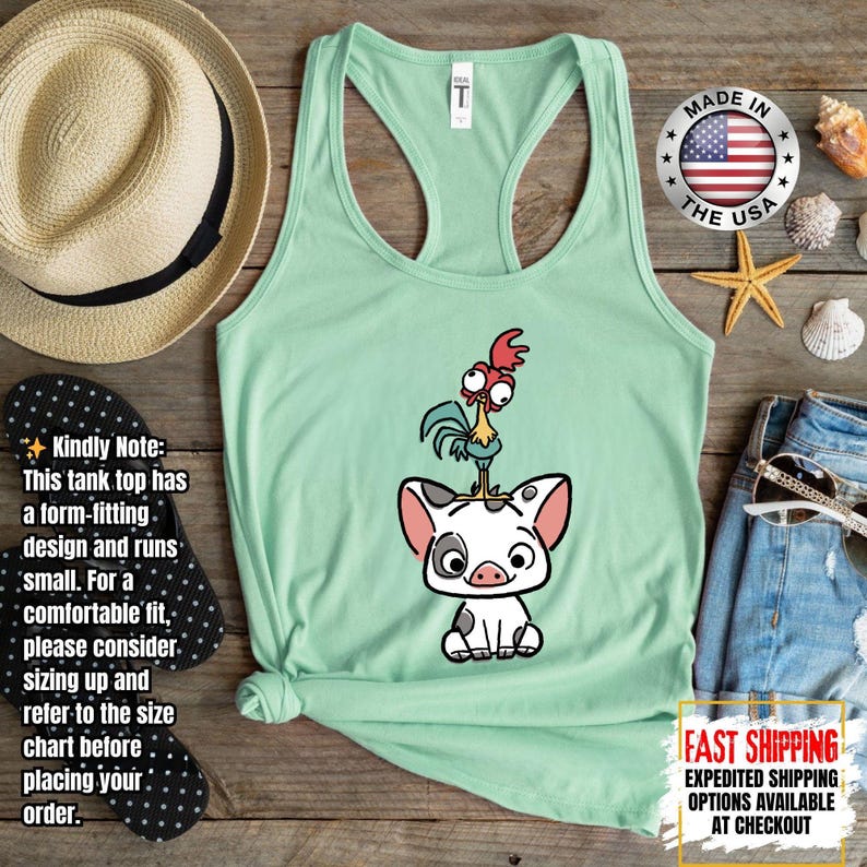 Hei Girl Hei Moana Tank Top, Disney Princess Moana Tank Top, Disney Trip, Disneyland Vacation Group Tank Tee image 3