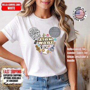 Disney Star Wars Shirt, Mandalorian Sweatshirt, Darth Vader Comfort Colors Shirt, Chewbacca Shirt, Star Jedi Shirt, Luke Skywalker Tee image 9