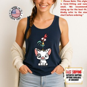 Hei Girl Hei Moana Tank Top, Disney Princess Moana Tank Top, Disney Trip, Disneyland Vacation Group Tank Tee image 12