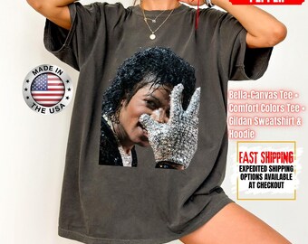 Michael Jackson 90s Styles Shirt, Vintage 90s Styles Shirt, King of Pop Graphic Shirt, 80s Pop Legend Michael Jackson Glove Graphic T-Shirt