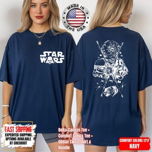 Disney Star Wars Shirt, Mandalorian Sweatshirt, Darth Vader Comfort Colors Shirt, Chewbacca Shirt, Star Jedi Shirt, Luke Skywalker Tee Bild 15
