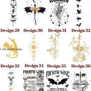 Fourth Wing Crop Top, Basgiath War College Crop Tee, Bookish Crop Tops, Xaden Riorson, Gifts For Readers, Book Lovers Tee Bild 4