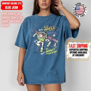 Camiseta retro de Buzz Lightyear: "To Infinity and Beyond", camiseta de Toy Story Pixar Disney, camiseta de Space Ranger, ideal para viajes familiares a Disneyland. imagen 14