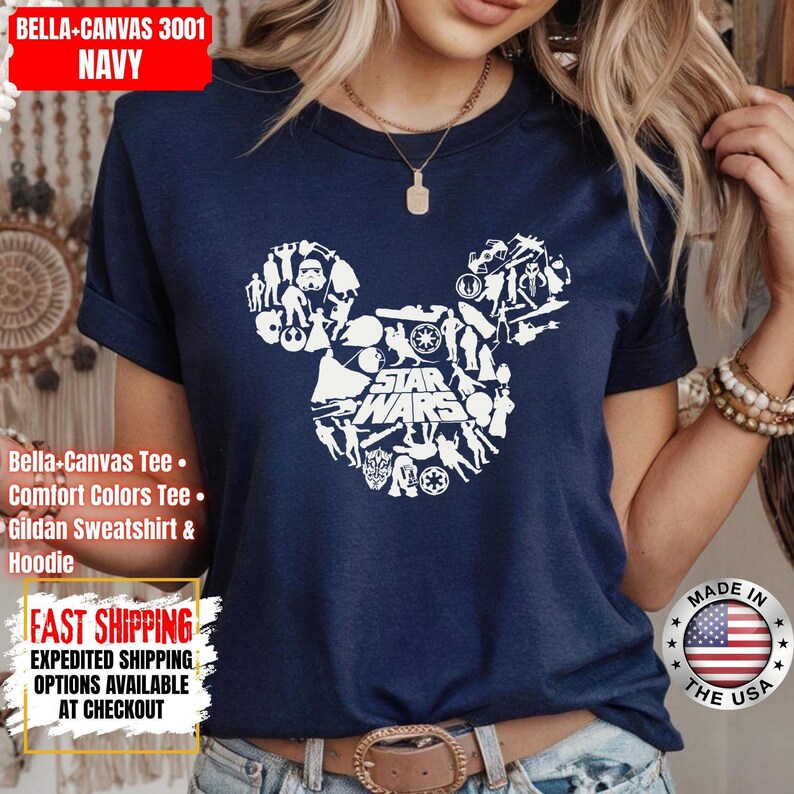 Disney Star Wars Shirt, Mandalorian Sweatshirt, Darth Vader Comfort Colors Shirt, Chewbacca Shirt, Star Jedi Shirt, Luke Skywalker Tee bild 13