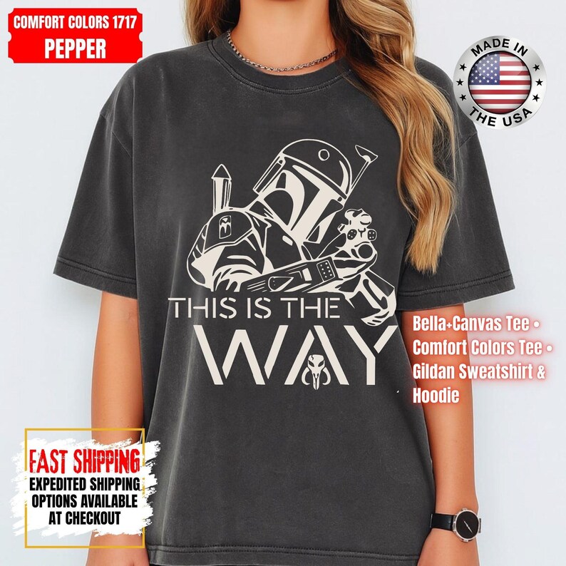 Camiseta Disney Star Wars, sudadera Mandalorian, camiseta de colores cómodos de Darth Vader, camiseta de Chewbacca, camiseta Star Jedi, camiseta de Luke Skywalker imagen 15