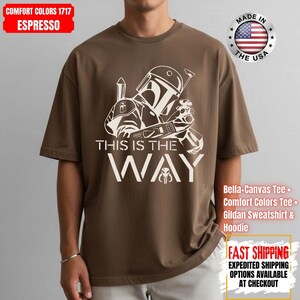 Camiseta Disney Star Wars, sudadera Mandalorian, camiseta de colores cómodos de Darth Vader, camiseta de Chewbacca, camiseta Star Jedi, camiseta de Luke Skywalker imagen 1