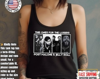 Post Malone Jelly Roll Big Ass Stadium 2026 Tour Crop Top, Post Malone Jelly Roll Big Ass Stadium 2026 Tour Tank Top, Women and Men Tank Top