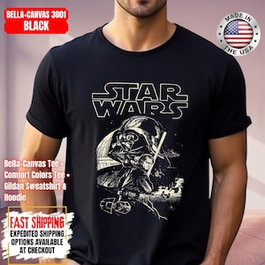 Disney Star Wars Shirt, Mandalorian Sweatshirt, Darth Vader Comfort Colors Shirt, Chewbacca Shirt, Star Jedi Shirt, Luke Skywalker Tee image 1