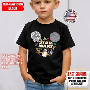 Disney Star Wars Shirt, Mandalorian Sweatshirt, Darth Vader Comfort Colors Shirt, Chewbacca Shirt, Star Jedi Shirt, Luke Skywalker Tee image 8