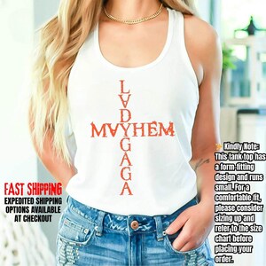 Lady Gaga Mayhem Tank - Etsy