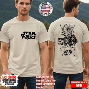 Disney Star Wars Shirt, Mandalorian Sweatshirt, Darth Vader Comfort Colors Shirt, Chewbacca Shirt, Star Jedi Shirt, Luke Skywalker Tee Bild 8