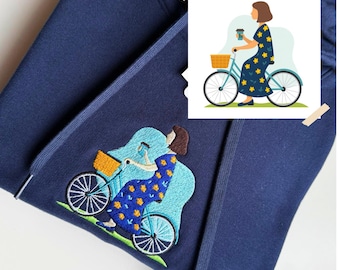 Custom Embroidered Illustration Sweatshirt or Hoodie, Personalized Your Design, Send your Photo/Illustration