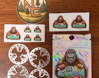 1.3” Wheel Faces - The Compound Bigfoots- fits Injora 16 hole beadlock wheels