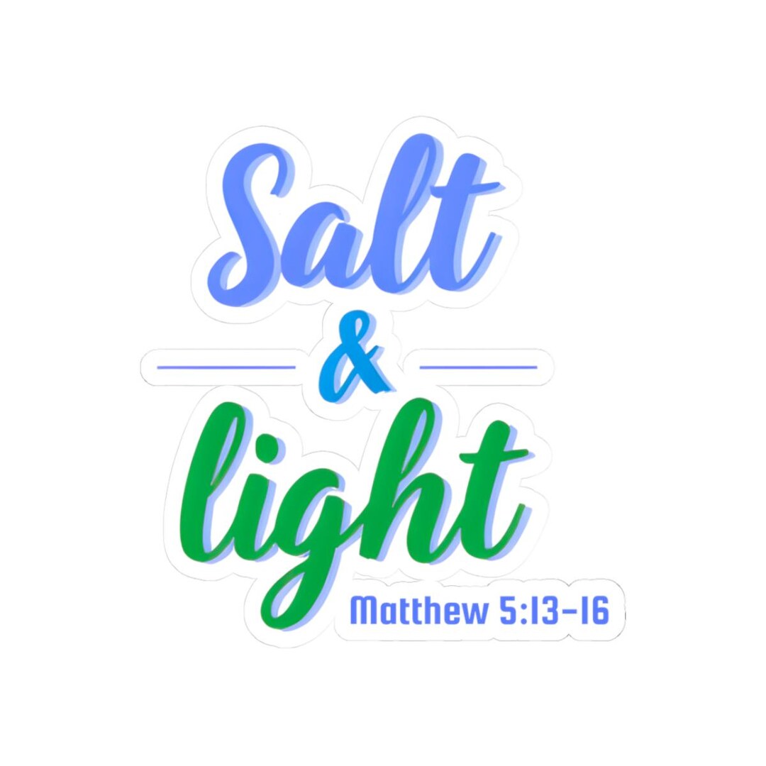 Inspirational Kiss-cut Stickers - Salt & Light, Bible Verse Decor ...
