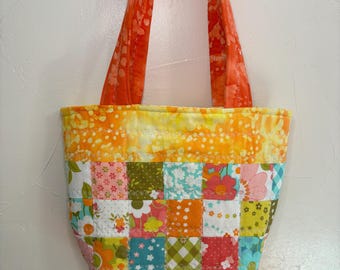 Quilted Patchwork Tote Bag