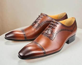 Handmade Leather Oxford Dress Shoes: Italian Style, Business Formal