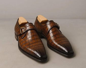 Handmade Monk Shoes For Men