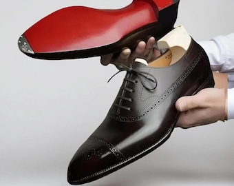 Handmade Leather Oxford Shoes: Bespoke Classic Dress Shoes