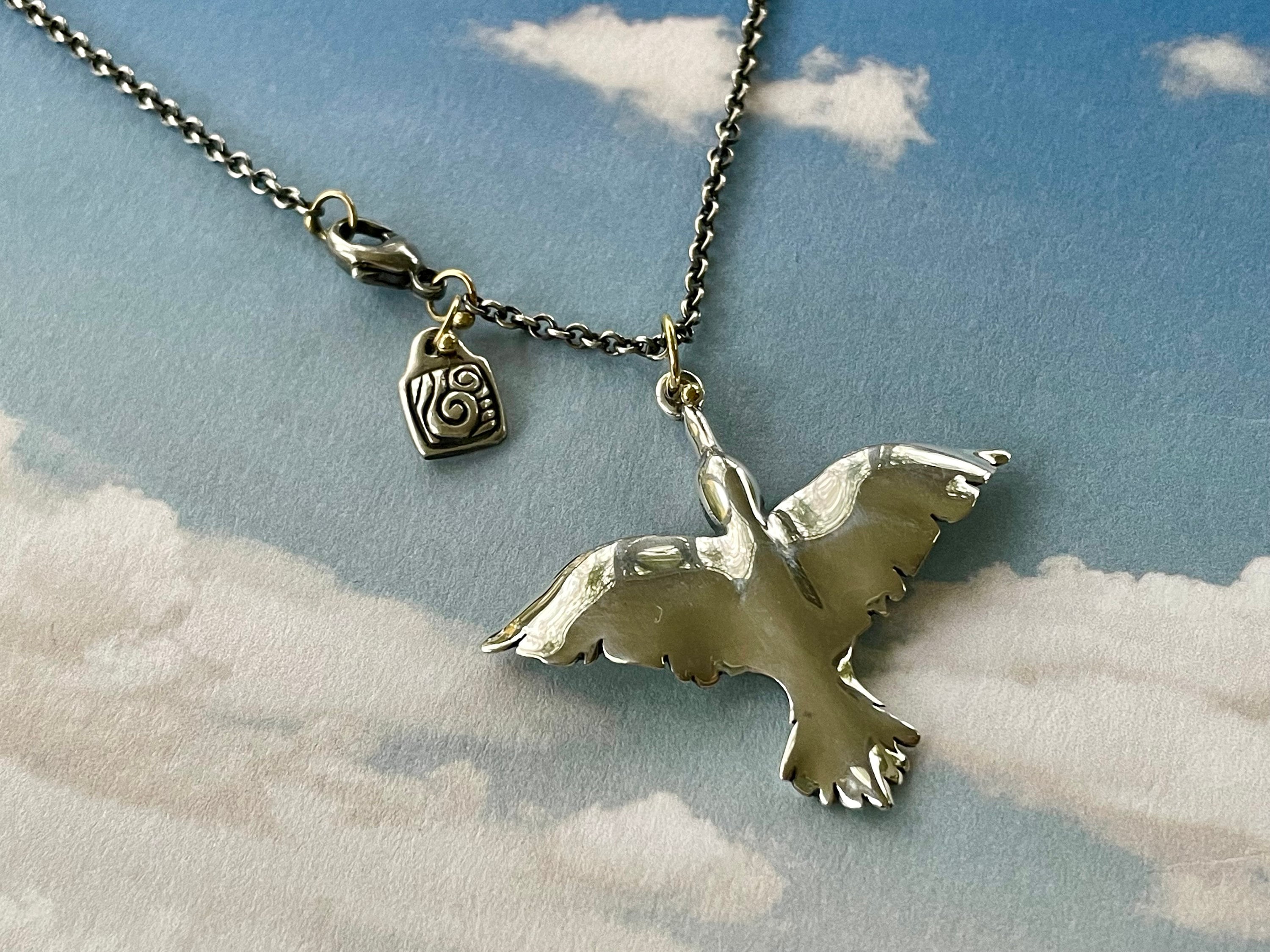 18k Gold Dove - Etsy