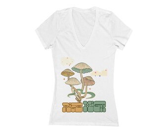 Healing & Strength Womens Deep V Neck T Shirt Inspirational Clothing