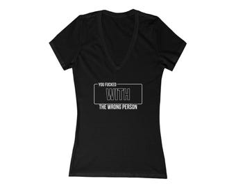 Healing & Strength Womens Deep V Neck T Shirt Inspirational Clothing