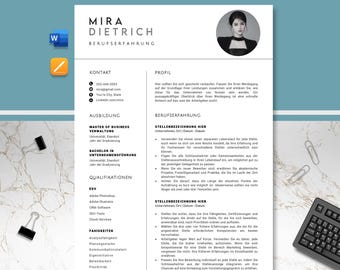 Bewerbungsvorlagen Word, Pages, Vorlage Lebenslauf mit Foto, Bewerbungsschreiben Herunterladen, CV, Cover Letter, Gratis Anschreiben Muster,