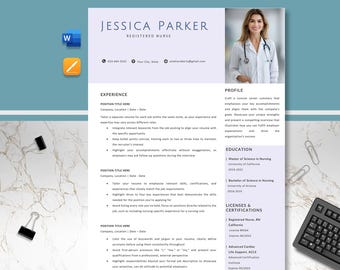 RN Resume Template Nurse, Nurse Resume Template Google Docs, Word, Pages, Nursing Resume New Grad, CNA Resume Design Photo, Doctor Resume