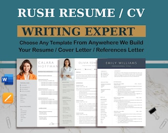 Resume Writer 24 Hour Rush Resume Writing Service, ATS-Friendly Professional CV, Modern Resume Writing Service, Professional Writer