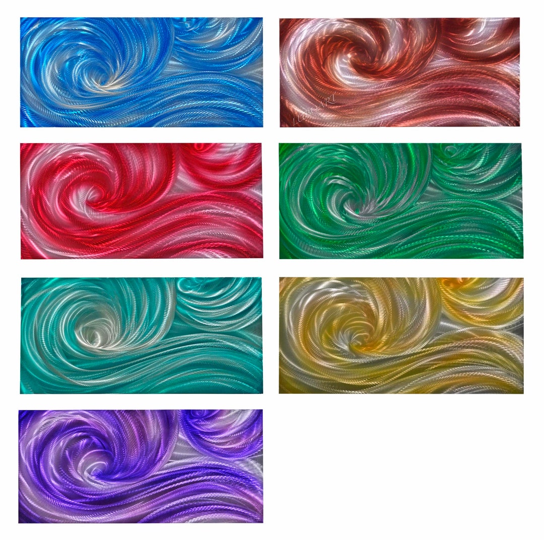 Handmade Small Home Wall Decor metal Art Painting many Colours Decor 