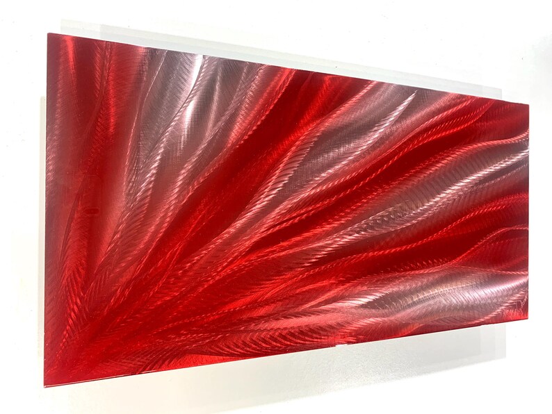 Small Red Wall Decor, Porch Patio Fence Red Art, Red Tavern Coffee Bar