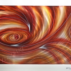 Metal wall art Modern wall decor Canadian artist wall sculpture Contemporary office home Copper brown Statement art piece for living room