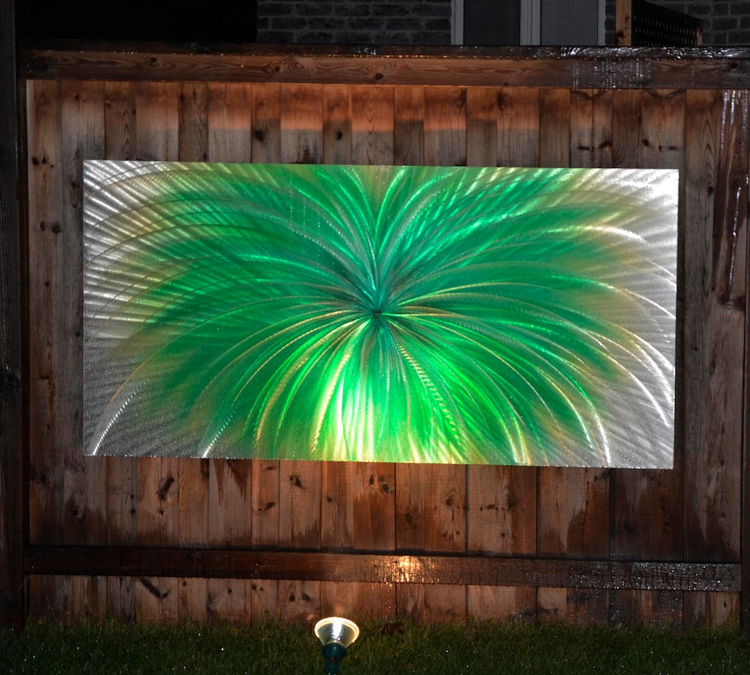 Huge Green Metal Wall Decor big Green Metal Art Painting green Office huge-green-metal-wall-decor-big-green-metal-art-painting-green-office